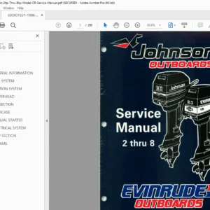 1996 Johnson Evinrude 2-8 HP Outboard Service Manual PDF