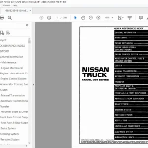1997 Nissan Navara D21 KA24E Engine Factory Service Repair Manual PDF