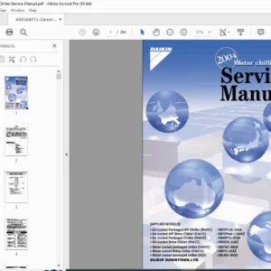 2004 Daikin Water Chilling Unit Service Manual PDF (Si50-402)