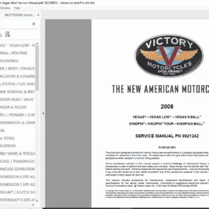 2008 Victory Vegas Kingpin Service Manual PDF DOWNLOAD