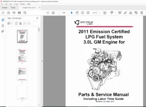 2011 LPG Combilift 3.0L GM Engine Service Manual Parts Repair PDF