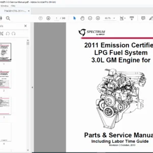2011 LPG Combilift 3.0L GM Engine Service Manual Parts Repair PDF
