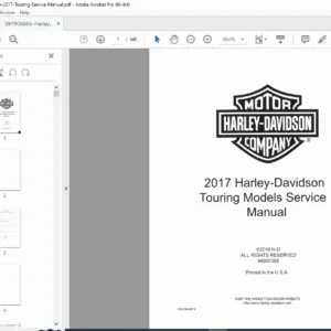 2017 Harley-Davidson Touring Models Service Manual PDF (94000383)