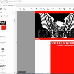 2022 Harley-Davidson Softail Models Service Manual PDF 94000936