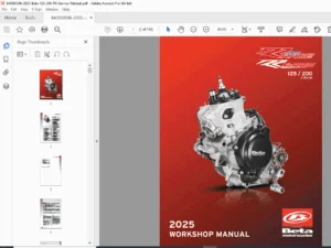2025 Beta RR 125 200 2-Stroke Workshop Service Repair Manual PDF Download