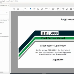ATL HDI 3000 Ultrasound Diagnostics Service Manual PDF