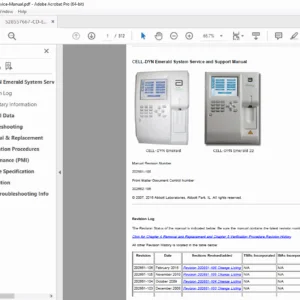Abbott CELL-DYN Emerald & Emerald 22 System Service and Support Manual PDF