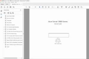 Acer Ferrari 3000 Series Laptop Service Manual PDF (FRU, BIOS, Disassembly)
