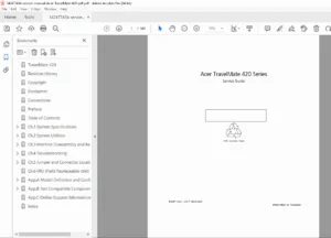 Acer TravelMate 420 Series Service Manual (VD.T19V5.001) – PDF