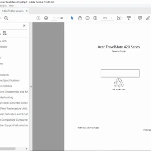 Acer TravelMate 420 Series Service Manual (VD.T19V5.001) – PDF