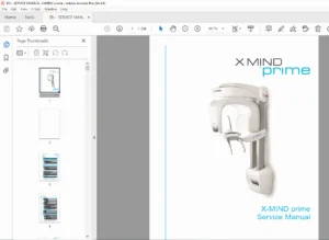 Acteon X-MIND prime Service Manual PDF (NXMPEN050C, 01/2020)