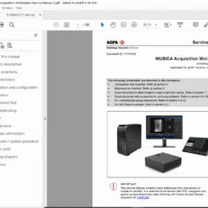 Agfa MUSICA NX Acquisition Workstation Service Manual – All NX Versions PDF