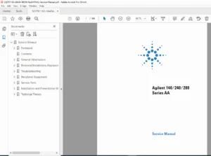Agilent 140/240/280 Series AA Service Manual PDF DOWNLOAD