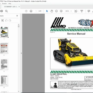 Alamo Industrial Traxx RF Service Manual  (TR477927) PDF DOWNLOAD
