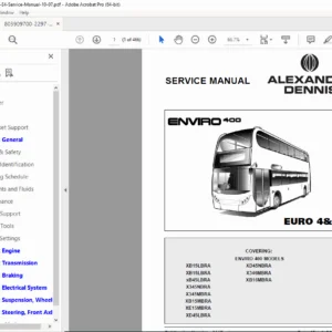 Alexander Dennis Enviro 400 Service Manual Euro 4 PDF DOWNLOAD
