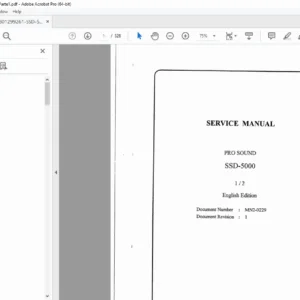 Aloka ProSound SSD-5000 Service Manual Part 1 PDF DOWNLOAD