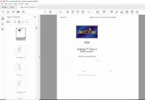 Aristocrat Viridian Gen 7 Service Manual PDF DOWNLOAD