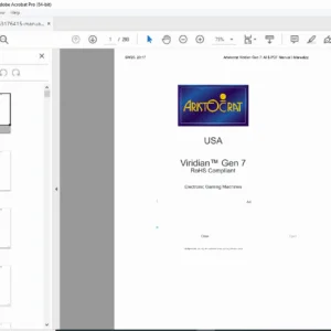 Aristocrat Viridian Gen 7 Service Manual PDF DOWNLOAD
