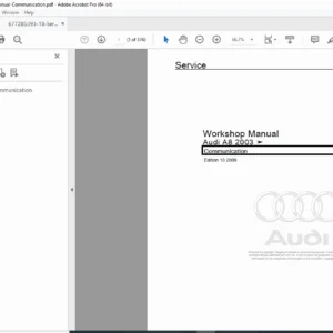 Audi A8 2003 Workshop Manual PDF – Communication / MMI / RSE (RG 91)