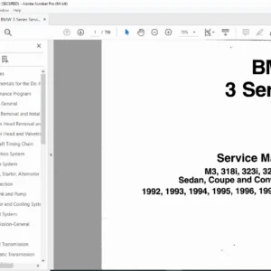 BMW 3 Series E36 Service Manual 1992–1998 (Bentley) PDF DOWNLOAD