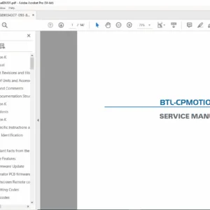 BTL CPMotion K Service Manual  (EASY PRO ELITE) 2016 PDF DOWNLOAD