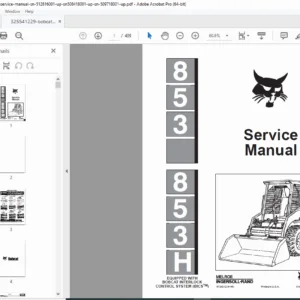 Bobcat 853 & 853H BICS Skid Steer Service Manual PDF