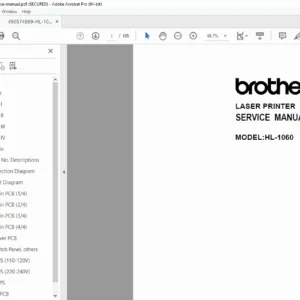 Brother HL-1060 Laser Printer Service Manual PDF