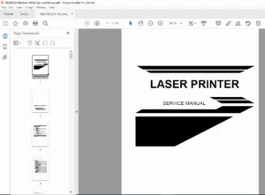 Brother HL-1660e Laser Printer Service Manual PDF DOWNLOAD