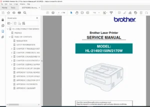 Brother HL-2140/2150N/2170W Service Manual PDF DOWNLOAD