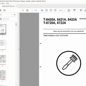 Brother T-8420A/8421A/8422A/8720A/8722A Service Manual PDF