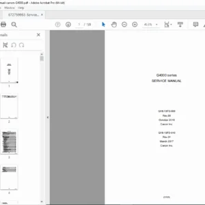 Canon G4000 Series Printer Service Manual (QY8-13FD-010) PDF