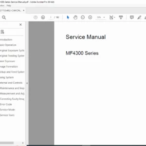 Canon MF4300 Series D450d Service Manual Complete Repair Guide PDF