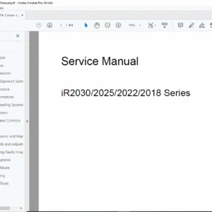 Canon iR2030/iR2025/iR2022/iR2018 Series Service Manual PDF