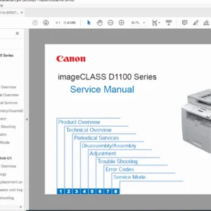 Canon imageCLASS D1100 Series Laser MFP Service Manual PDF