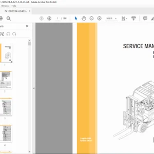 Cat EP25N EP30N EP35N Electric Forklift Service Repair Manual PDF