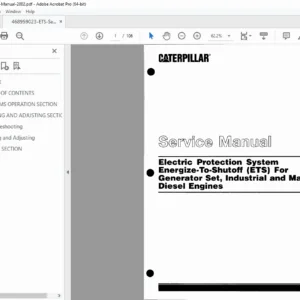 Caterpillar ETS Electric Protection System Service Manual (2002) PDF
