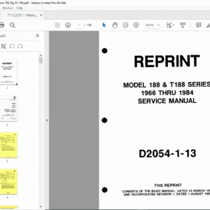 Cessna 188 & T188 (1966–1984) Service Manual D2054-1-13 Rev 1 PDF