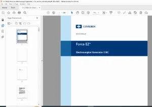 Covidien Force EZ Electrosurgical Generator C 8C Service Manual PDF