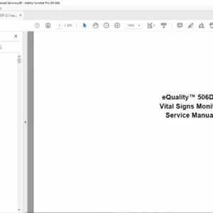 Criticare eQuality 506DN Service Manual PDF DOWNLOAD