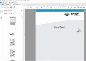 Dana Spicer 770/510 Axle Service Manual (ASM-0076, July 2010)  PDF