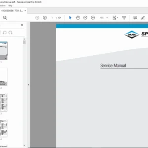 Dana Spicer 770/510 Axle Service Manual (ASM-0076, July 2010)  PDF