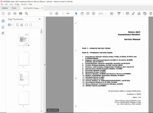 Datex AS/3 Anaesthesia Monitor Service Manual PDF- Complete
