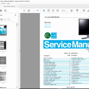 Dell E177FPc 17" LCD Monitor Service Manual  (Schematics & Repair) PDF
