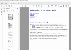 Dell Precision T7500 Service Manual Repair, Diagnostics & Parts PDF