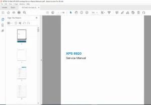 Dell XPS 8920 Service Manual 2020 PDF DOWNLOAD