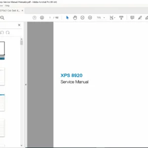 Dell XPS 8920 Service Manual 2020 PDF DOWNLOAD