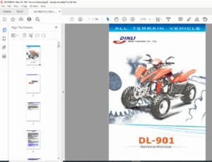 Dinli DL-901 450cc ATV Quad Service Repair Manual PDF Download