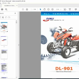 Dinli DL-901 450cc ATV Quad Service Repair Manual PDF Download