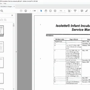 Dräger Isolette C2000 Infant Incubator Repair Manual PDF Download
