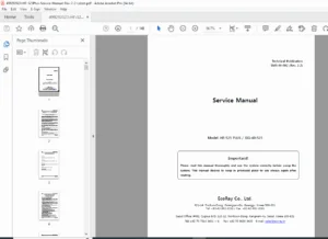 EcoRay HF-525 PLUS & SIG-40-525 X-Ray Service Manual & Circuit Diagram PDF